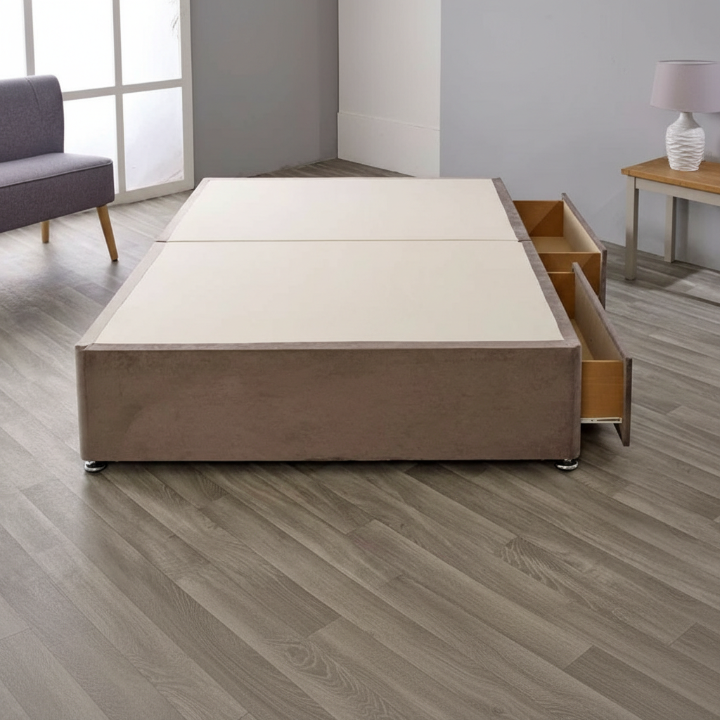 Divan Base 2 Drawers Same Side